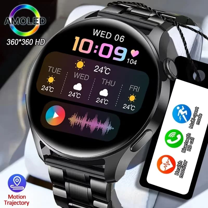 Per Honor 9X Pro Huawei Y6 Prime Motorola Moto Smart Watch da uomo Touch Screen Chiamata Smartwatch Pressione sanguigna impermeabile Frequenza cardiaca