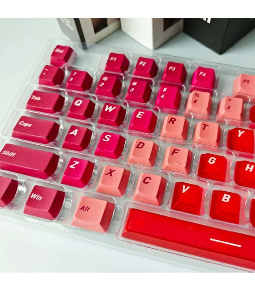 Sublimation PC four-sided transparent original highly personalized customized 136-key full set of mechanical keyboard