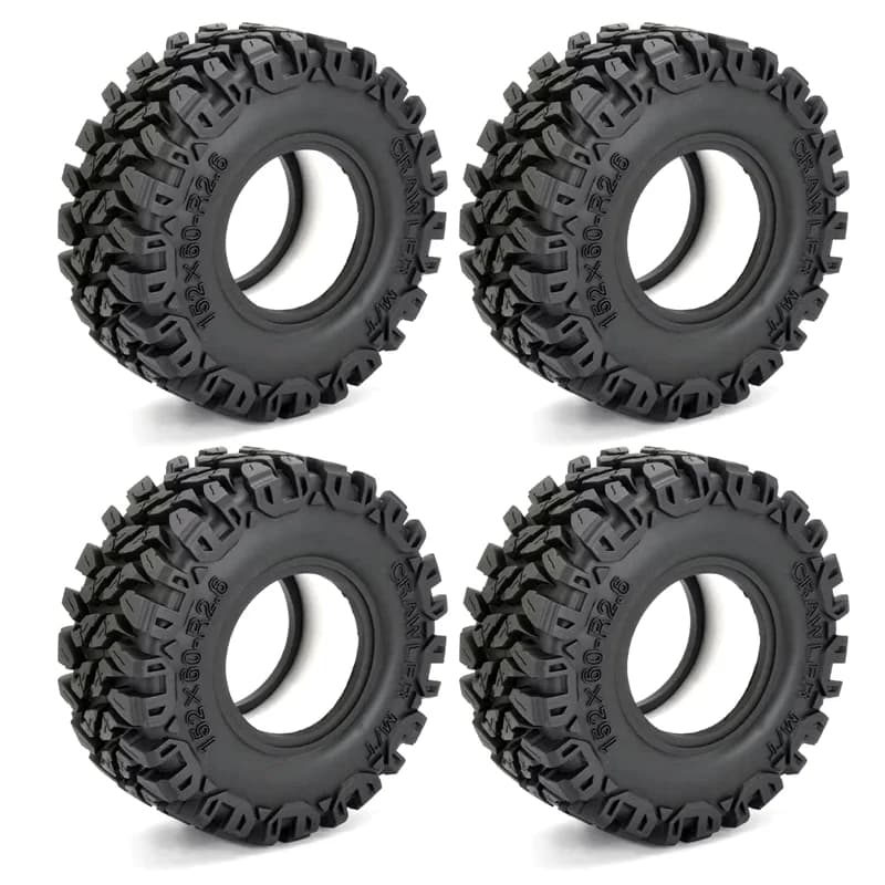 4PCS 2.6 pollici Pneumatico In Gomma 152X60mm Ruota per 1/8 RC Crawler Auto UT4 Tiger Shark RBX10 MK07 Thunder God KM4 Crossrc Yikong