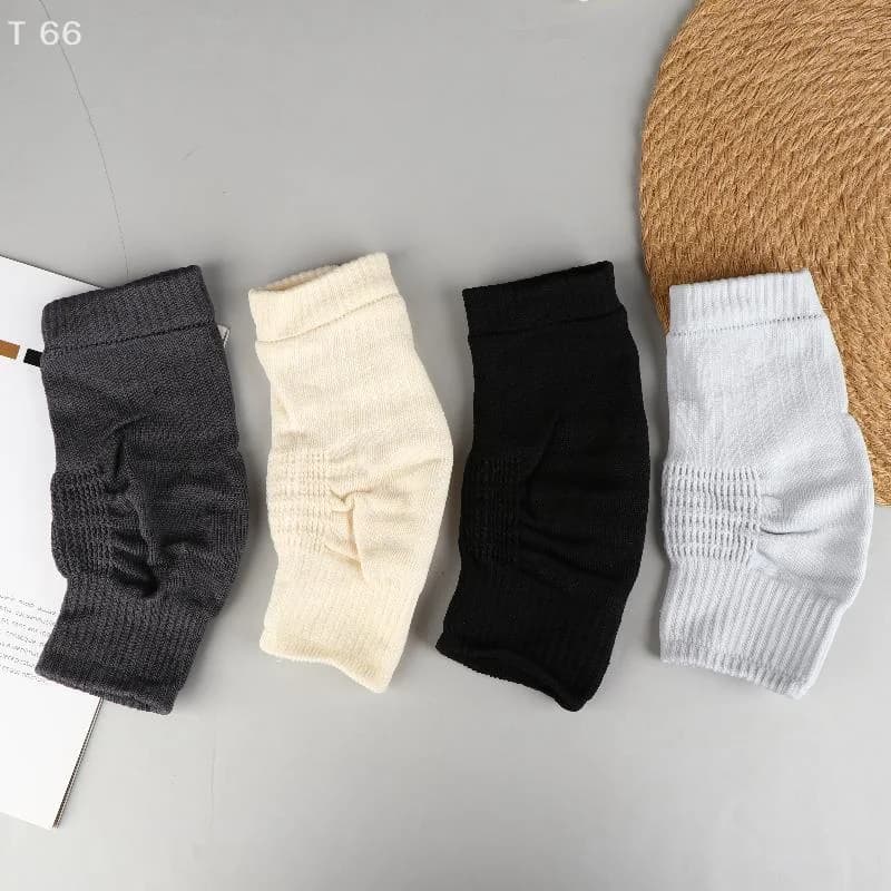1 paio di ginocchiere lavorate a maglia proteggono le articolazioni Scaldamuscoli in cotone dal design unisex Morbida manica protettiva per ginocchio elasticizzata termica