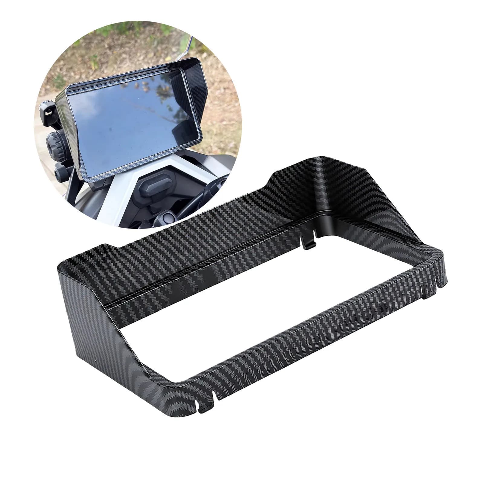 Motocross Instrument Glare Cover Motorcycle Dashboard Sun Visor Cover Screen Guard Replacement for ZONTES 368G 2024-2026