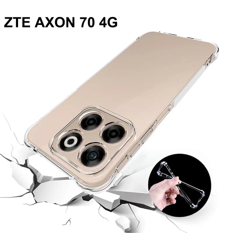 Per ZTE Axon 70 4G Custodia Air Cushion Antiurto Airbag Trasparente Silicone TPU Della Copertura Posteriore Opaca Cassa Del Telefono per ZTE Axon 70 Axon70 2025