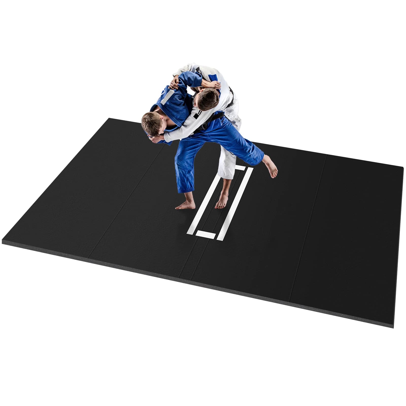 Tappetino da Lotta Arrotolabile Impermeabile per Allenamento di Ginnastica, Yoga, BJJ, MMA, Grappling, Judo, Boxe e Arti Marziali