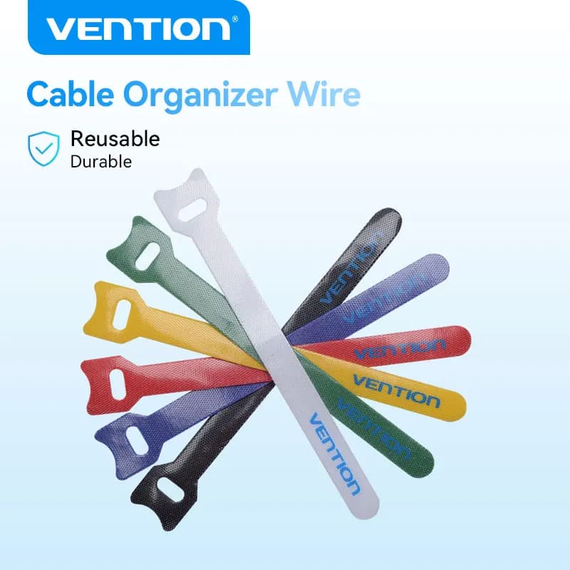 Vention Organizzatore di cavi Avvolgicavo 6 pezzi/borsa Nastro di gestione per auricolari Protezione per fascette per mouse per iPhone Xiaomi Samsung