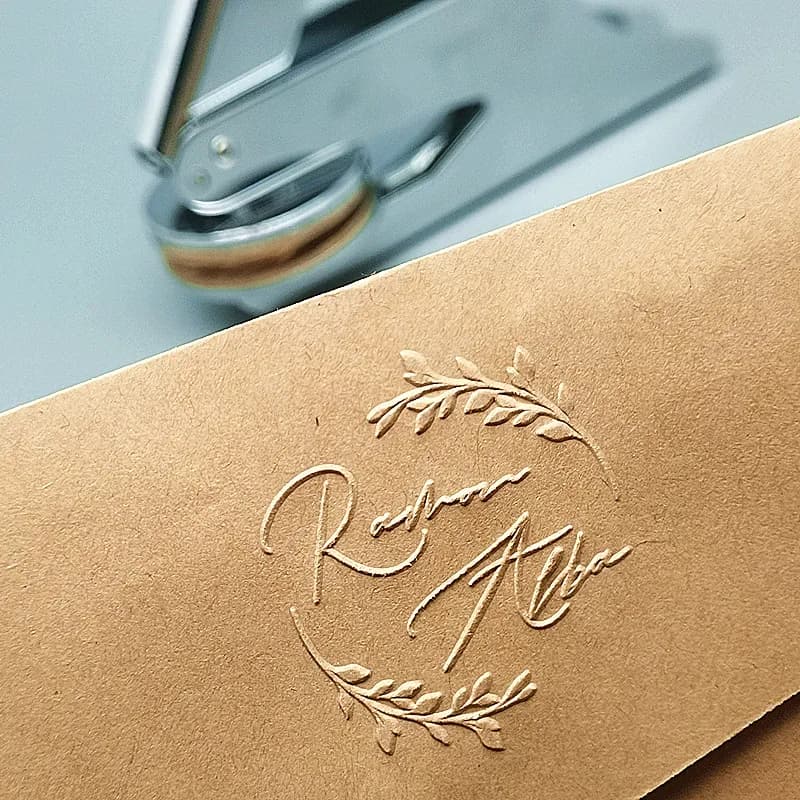 Hot Customize Embossing Stamp with Your Logo,Pliers Seal Personalized Embossing Seal for Letter Head Wedding Envelope Leather