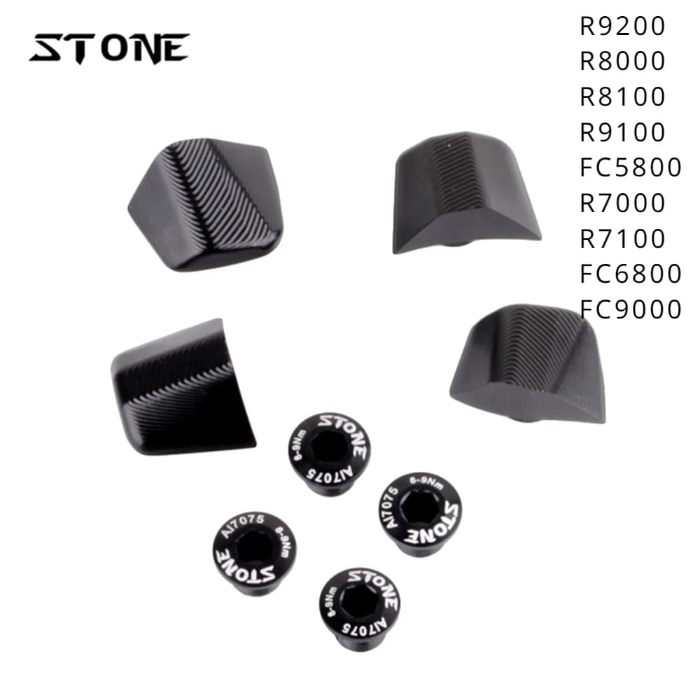 STONE CNC Corona Bulloni In Lega 7075 Ruota di Catena Viti Dadi per FC-9000 6800 5800 R7000 R8000 R9100 R9200 Guarnitura Parti di Biciclette