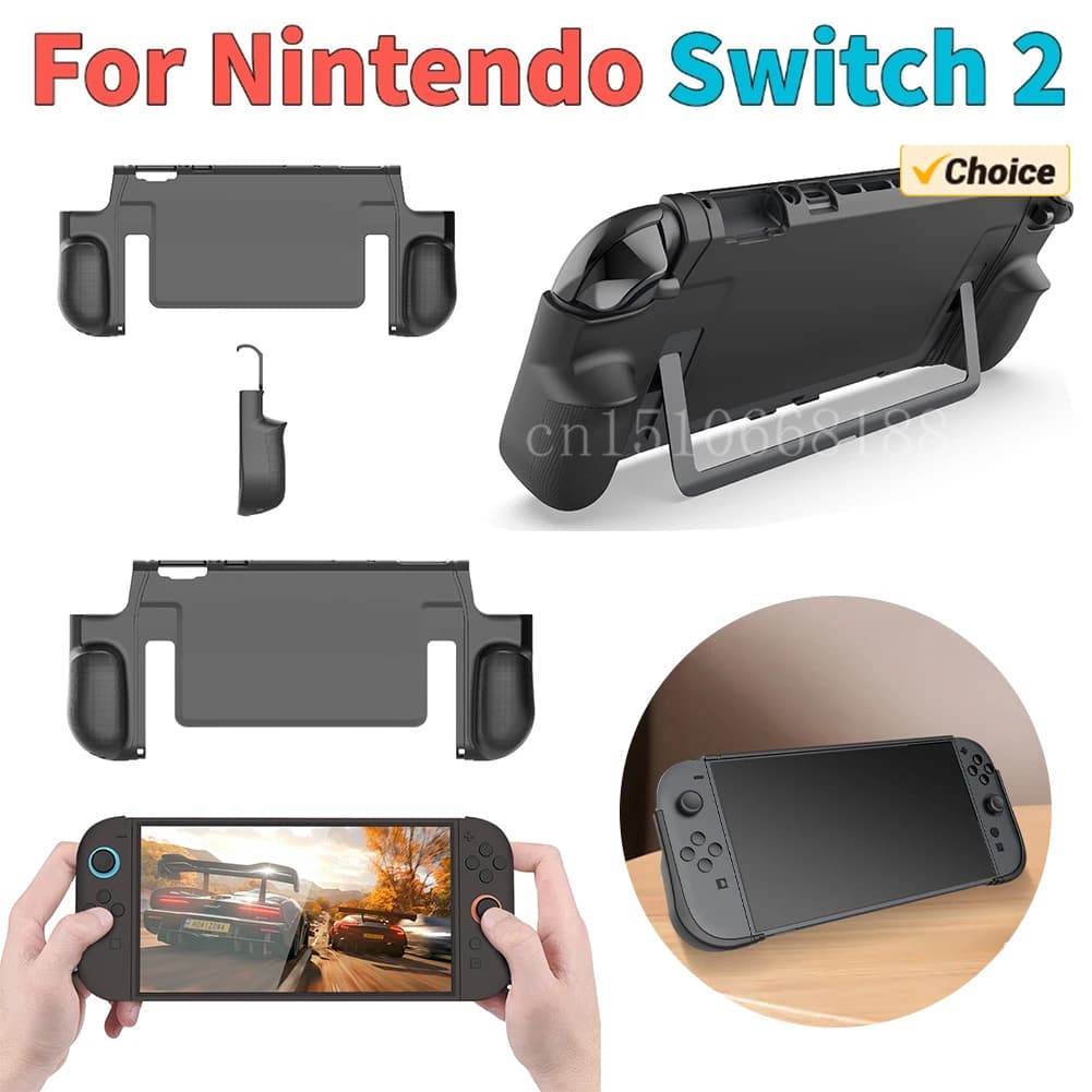 Custodia in TPU per Switch 2 Custodia protettiva in pelle con supporto Custodia protettiva Custodia Shell per console di gioco portatile Switch 2