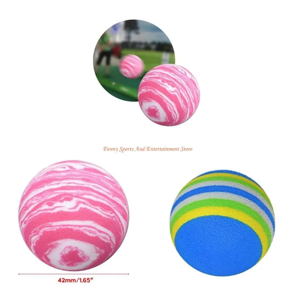 C4DE 10 Pz/pacco Arcobaleno Colorato Spugna Morbida Allenamento Chipping Balls Palline Elastiche per Allenamento Pratica Ausili