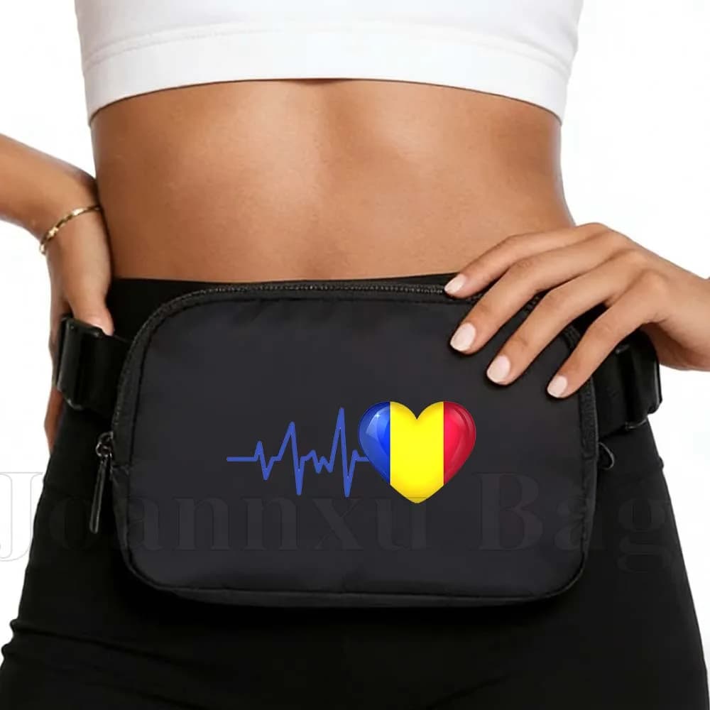 HEARTBEAT BELGIUM FLAG Waterproof Running Sport Supes for cycling, portable, by phone, jogging, woman's wallet