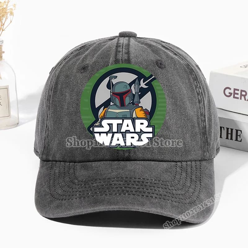 Cartoon Star-wars Vintage Caps Baby Yoda The Mandalorian and Grogu Baseball Hats Men Women Summer Outdoor Sun Protection Gifts