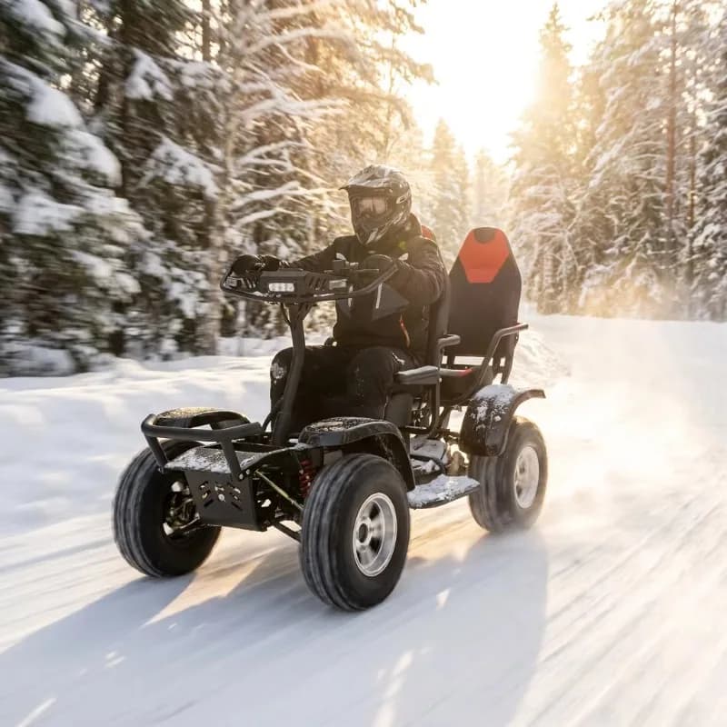 Fat Tire Off-road Four Wheeled Bicycle Electric Quad Bike Snow Electric Four Wheel Bike