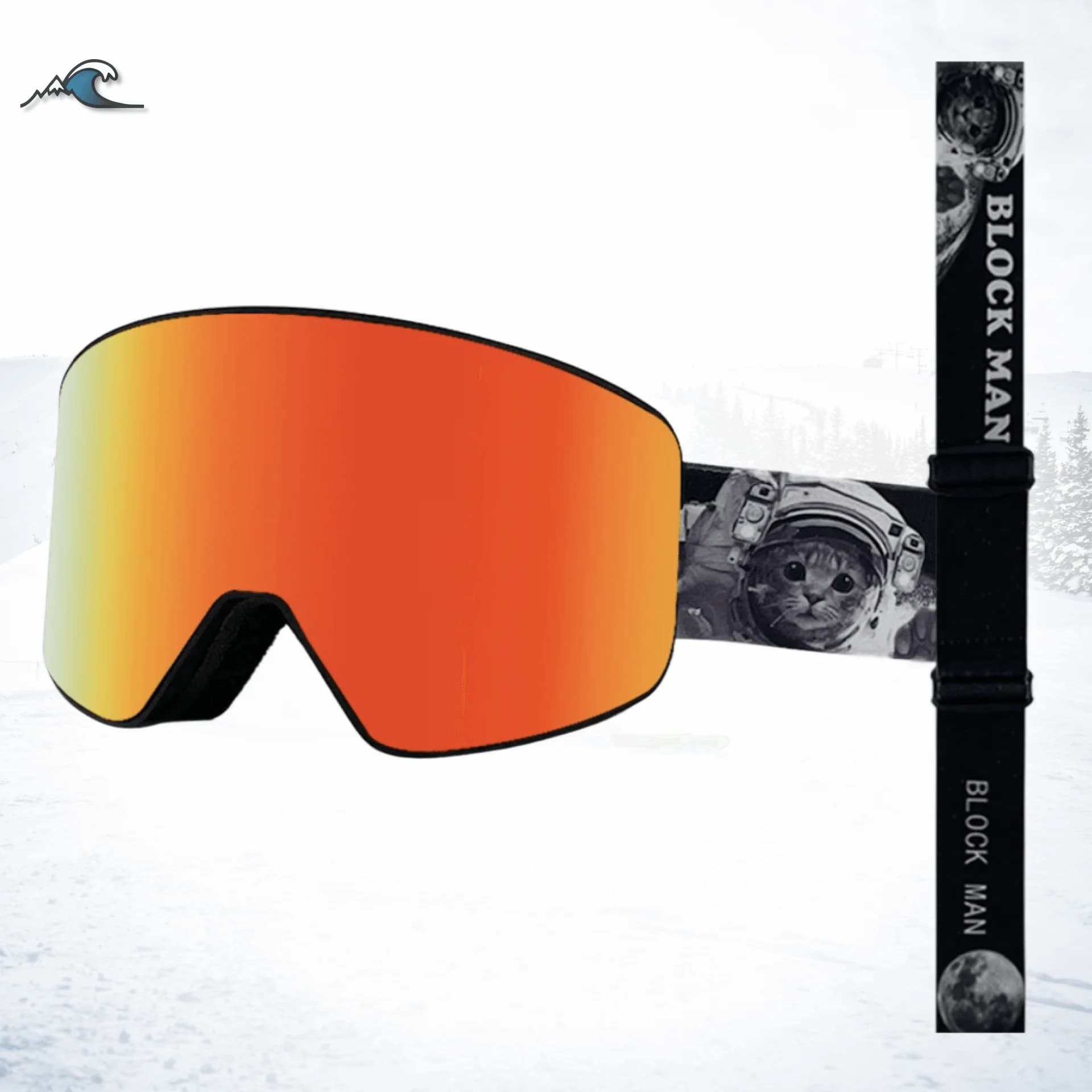 New In-Stock Magnetic Cylindrical Double Layer Anti-Fog UV400 Protection Anti-Snow Blind Snap-On Prescription Unisex Ski Goggles