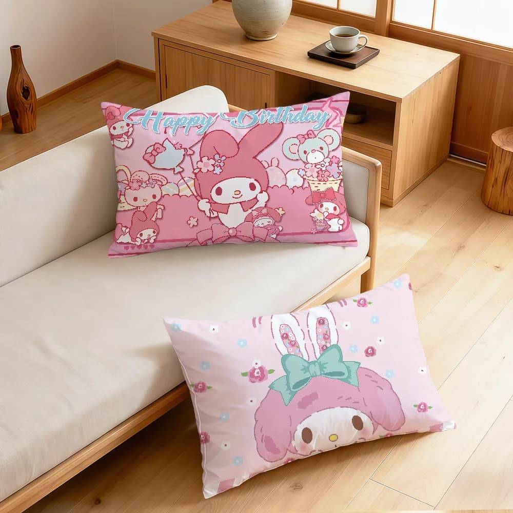 Fodera per cuscino rettangolare My Melody SRO, simpatica e divertente, per divano, soggiorno, dormitorio, comodino, regalo