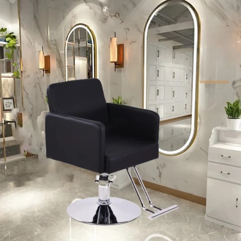 Lounge Chair with Premium Cushion for Hairdresser Barber Armchair Stylist 360 ° Silla De Barberia Salon Furniture for Swivel Hydraulic Hair