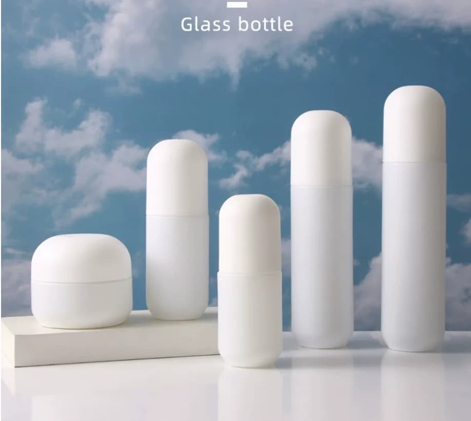 30ml-120ml white glass bottle moisture essence serum/lotion/emulsion/foundation/toner toilet water skin care cosmetic packing