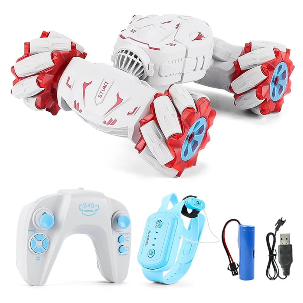 A63T-RC Stunt Car telecomando elettrico RC Drift Car rotazione regalo per bambini ragazzi compleanno -Rosso