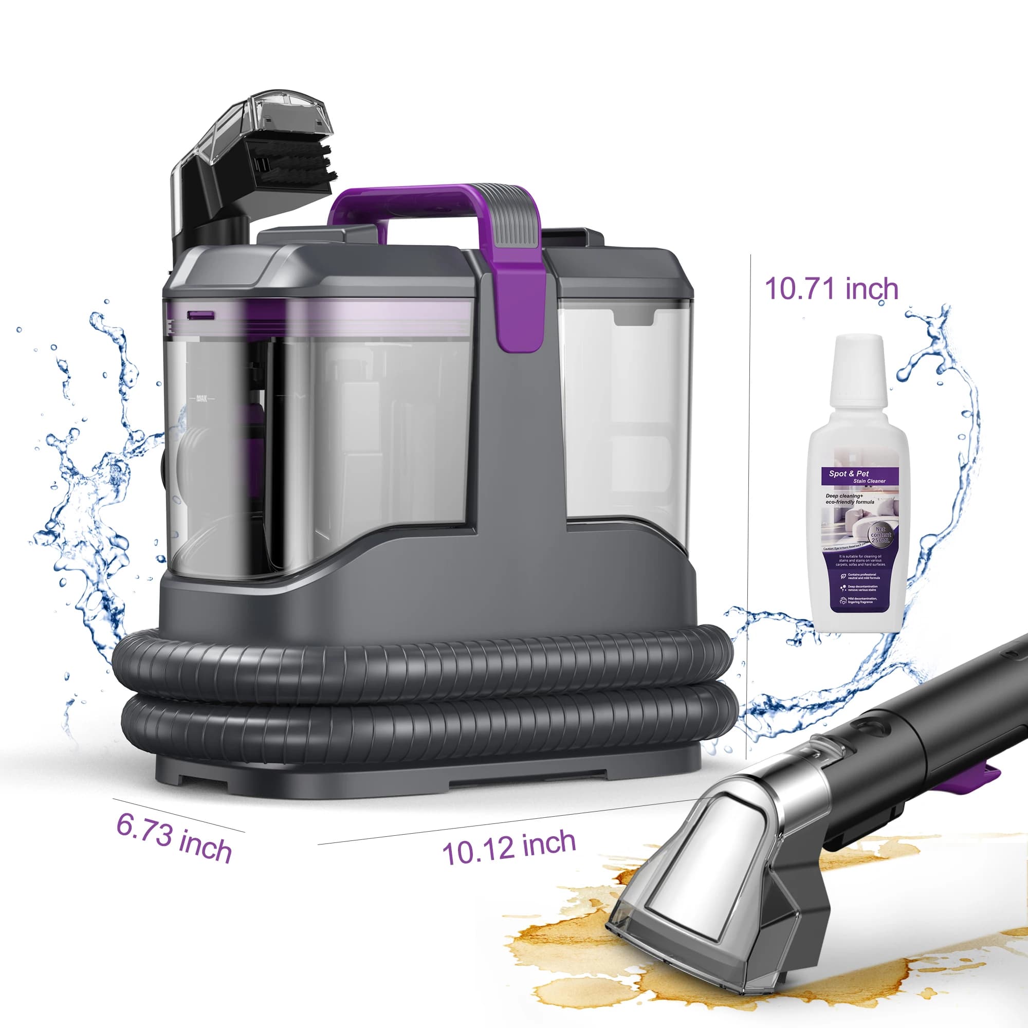 Aspirapolvere C9 Spot Aspirapolvere per tappeti con cavo da 1,4 m con spruzzatore bagnato per divano auto