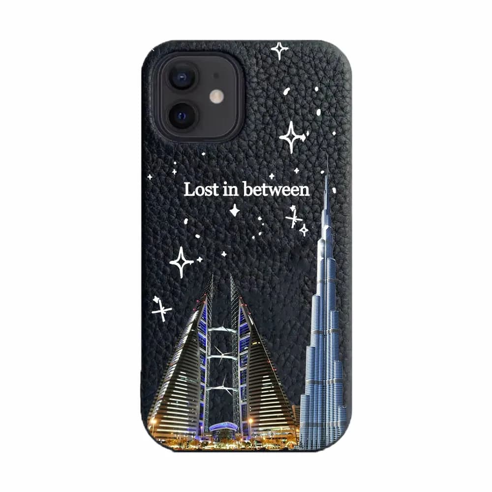 Custodia personalizzata con stelle in pelle Jeddah e Londra per Iphone 17promax 13 12 15 14 16 Pro Max 15 16plus Custodia rigida in PU metallizzato