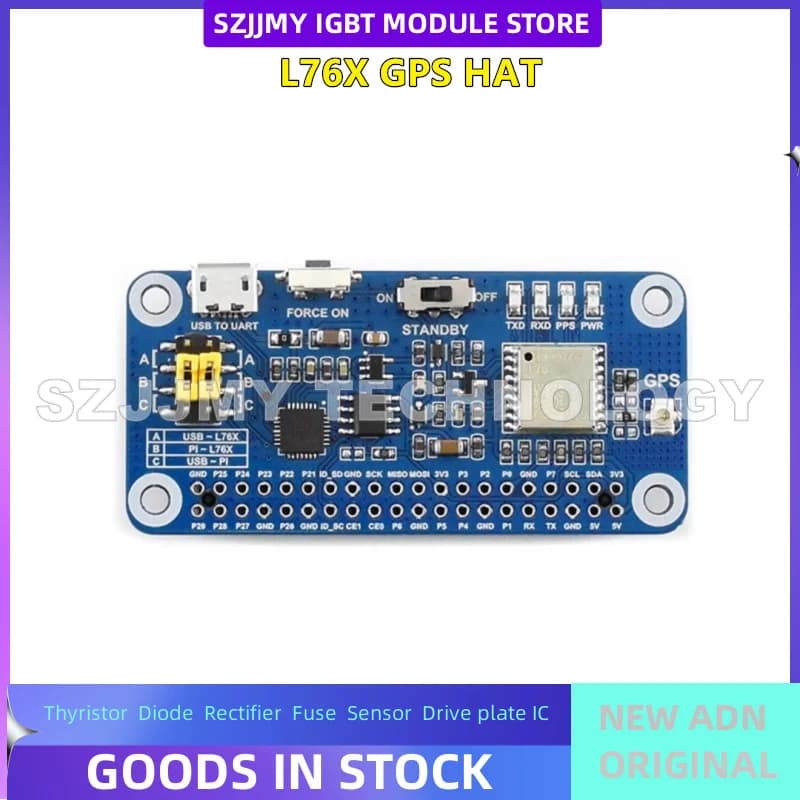 Raspberry Pi 4B GNSS Module Expansion Board GPS Beidou QZSS Global Edition Serial Port Module NEW ORIGINAL IN STOCK