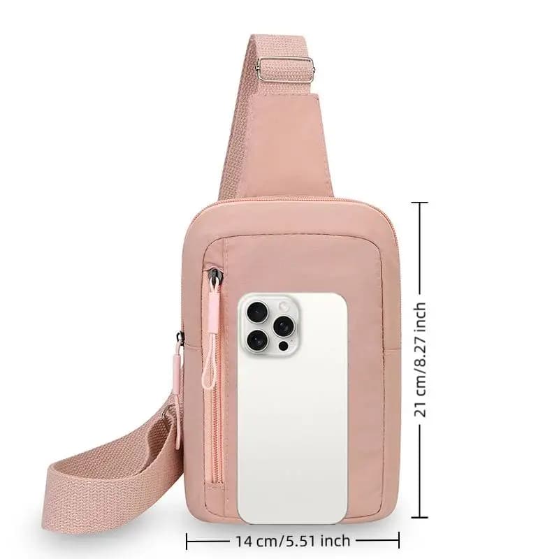 Mini Sling Bag Stylish Crossbody Chest Backpack Durable Nylon Small Shoulder Bag Travel Sport for Men Women Outdoor