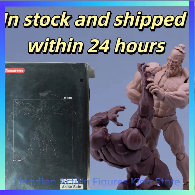 Romankey UMS003 1/12 Big Guy, Corpo Articolato Super Flessibile, 18cm, Muscoli Pronunciati, Action Figure Maschile Soldato, Bambole da Collezione