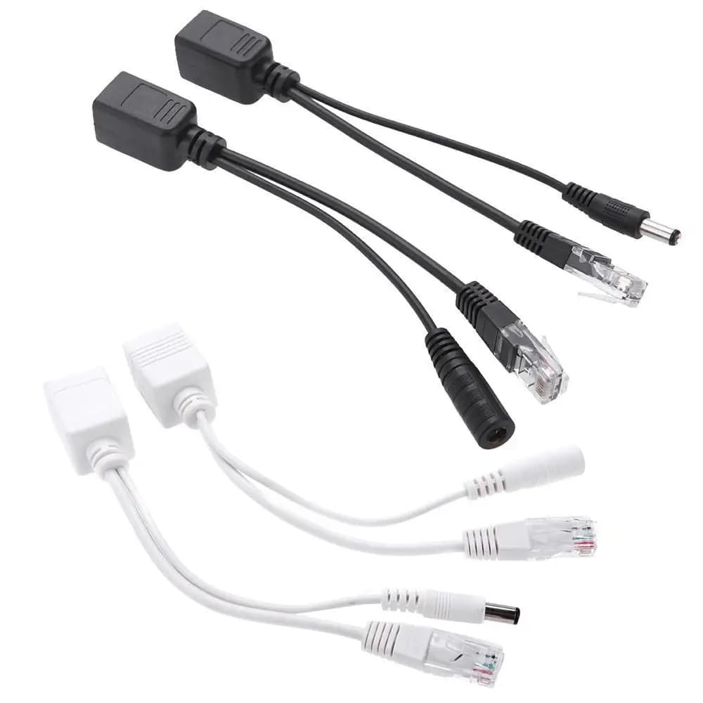 Cavo Adattatore Passivo Power Over Ethernet POE Splitter Modulo Iniettore RJ45 12V 24V 48V per Telecamere IP Sicurezza CCTV