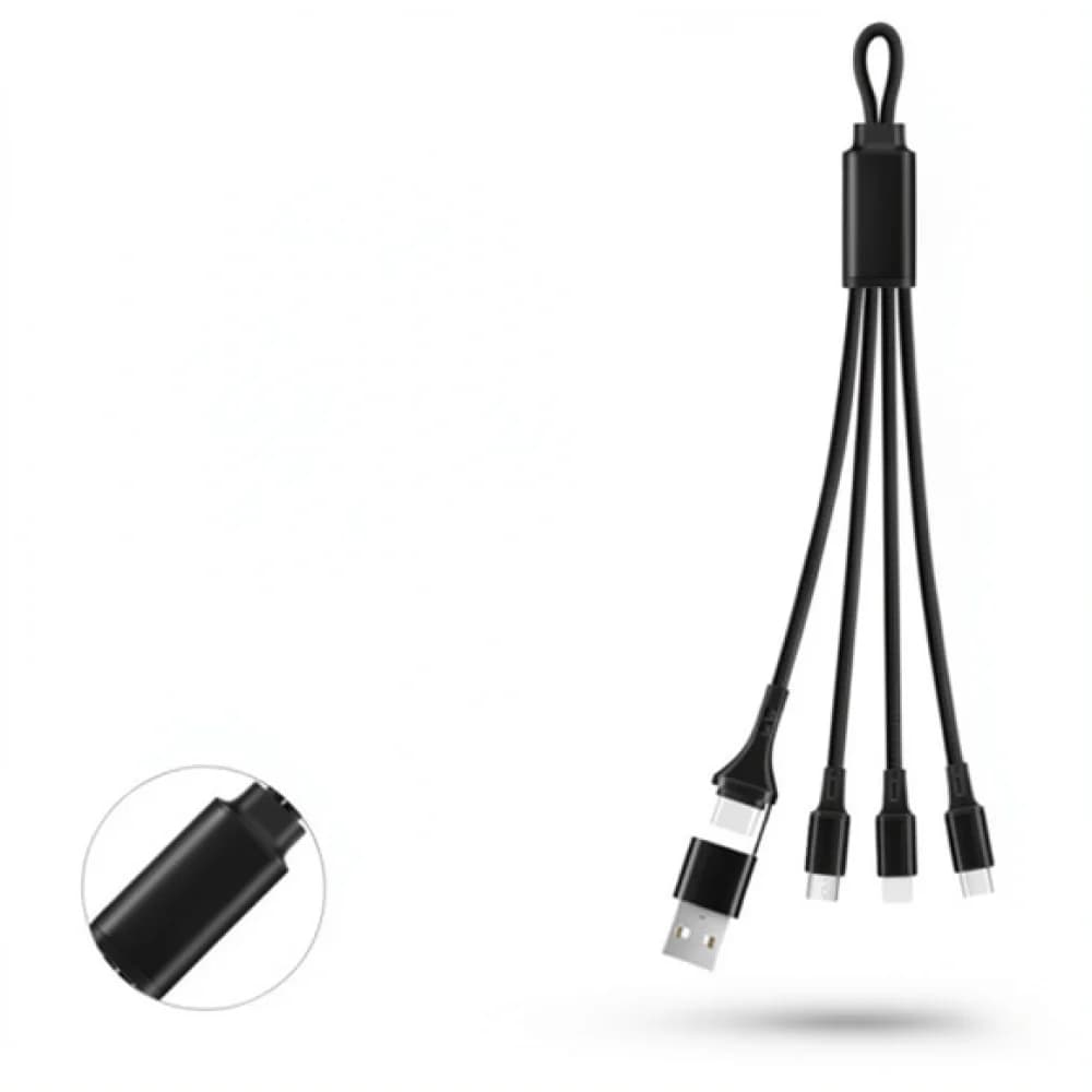 Multi Functional Charging Cable Fast Sync Cord Universal Adapter For Smartphone Tablet Desktop Gadget Travel Durable Wire