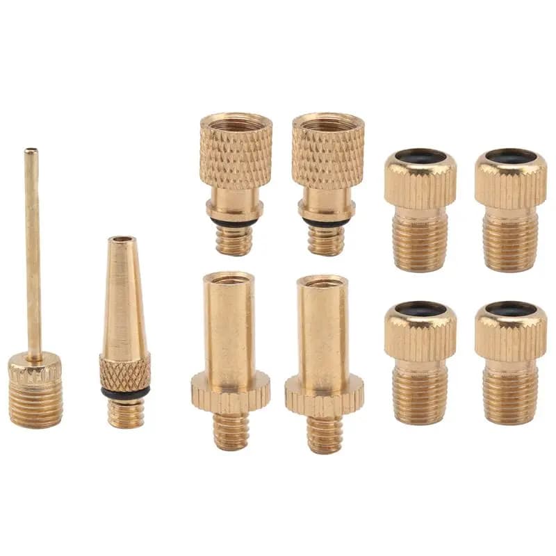 Kit di adattatori per valvole Presta e Schrader ABKV per pompa gonfiabile, adattatori per valvole per biciclette da strada, MTB e fixie.