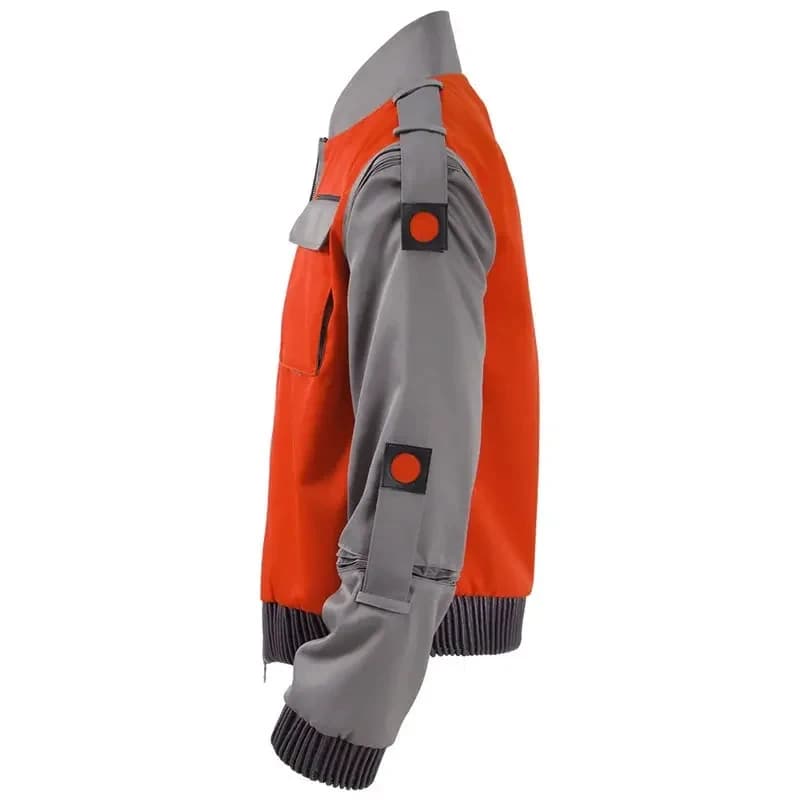 2026 CosDaddy Movie Back To Future Cosplay Marty McFly Orange Red Jacket Adult Men Halloween Carnival AW7HP
