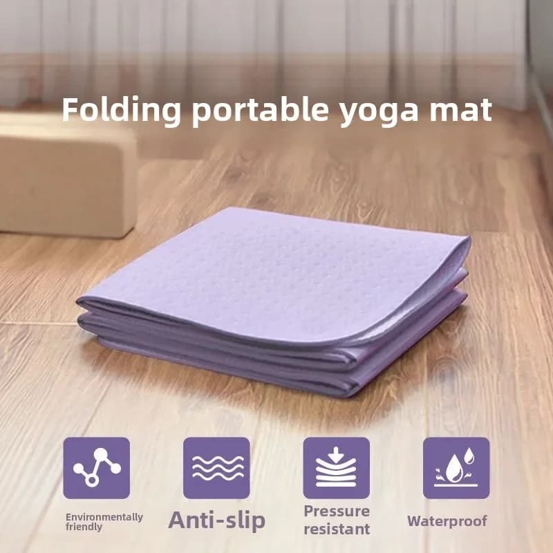 Foldable yoga mat 8 mm nap mat Fitness mats for outdoor dancing non-slip portable