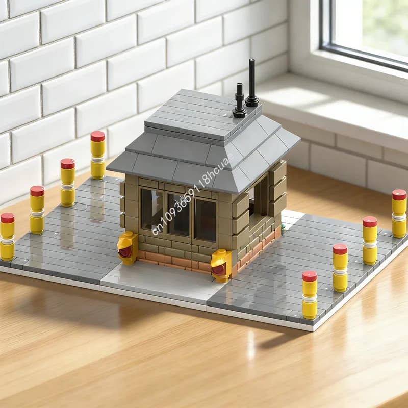 248 Pezzi MOC Modello Classico dei Confini degli Stati Uniti, Blocchi da Costruzione Architettonici, Regalo di Natale, Giocattoli Fai-da-Te, Idea Creativa Educativa