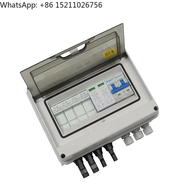 Scatola combinatrice Ip65 2 in 1 uscita 600V 25A Scatola combinatrice fotovoltaica per pannello solare a 2 corde CC Pv