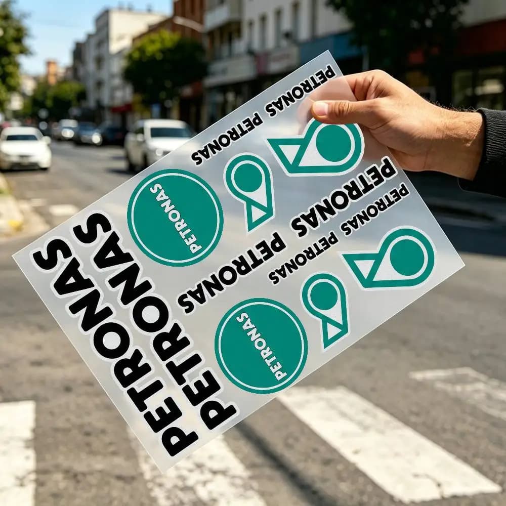 Adesivo Riflettente di Sicurezza PETRONAS per Moto, Casco, Auto, Bici, Durevole e Autoadesivo, Regalo per Motociclisti