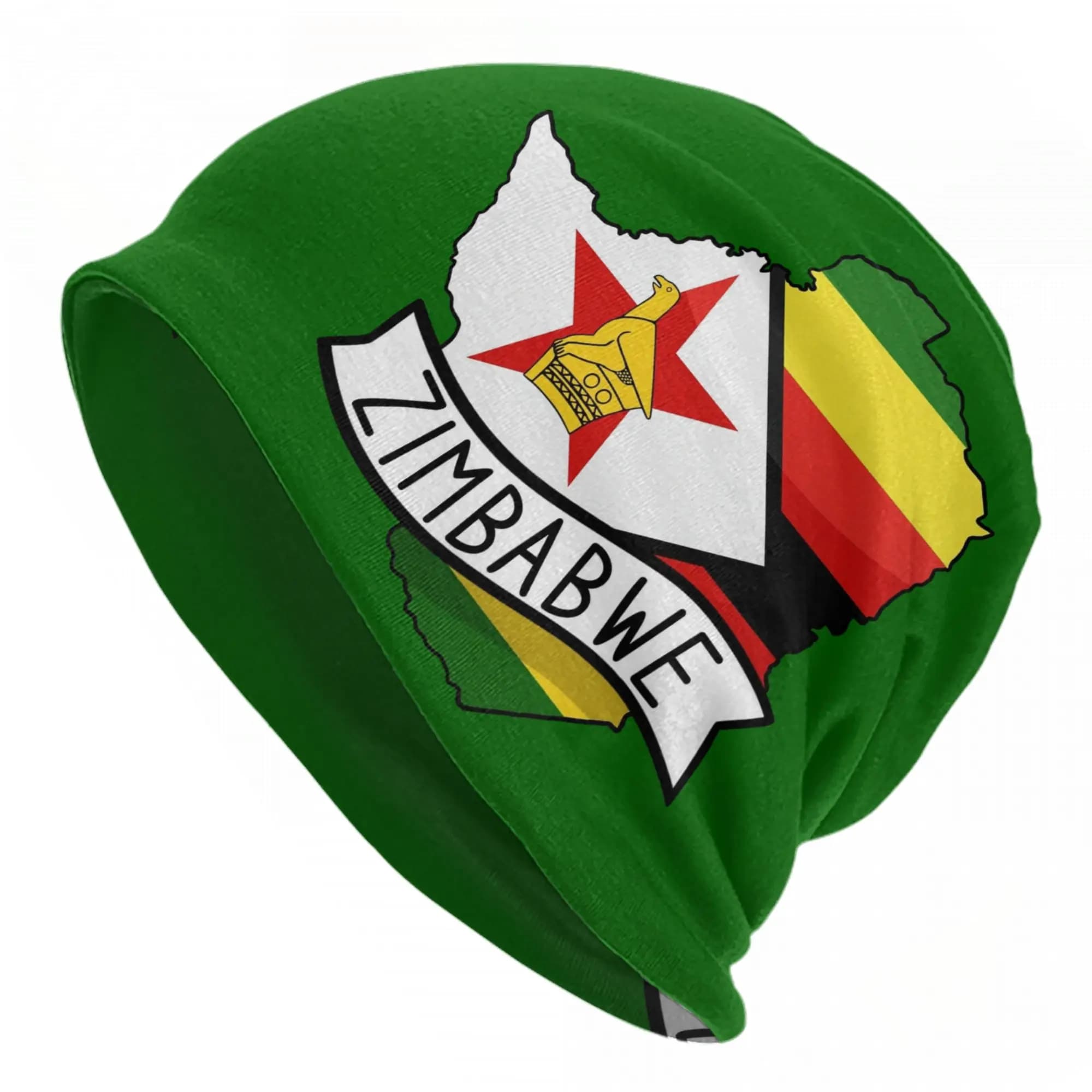 Cappello con Bandiera e Mappa dello Zimbabwe, Berretto Invernale per Uomo e Donna, Caldo e Multifunzionale