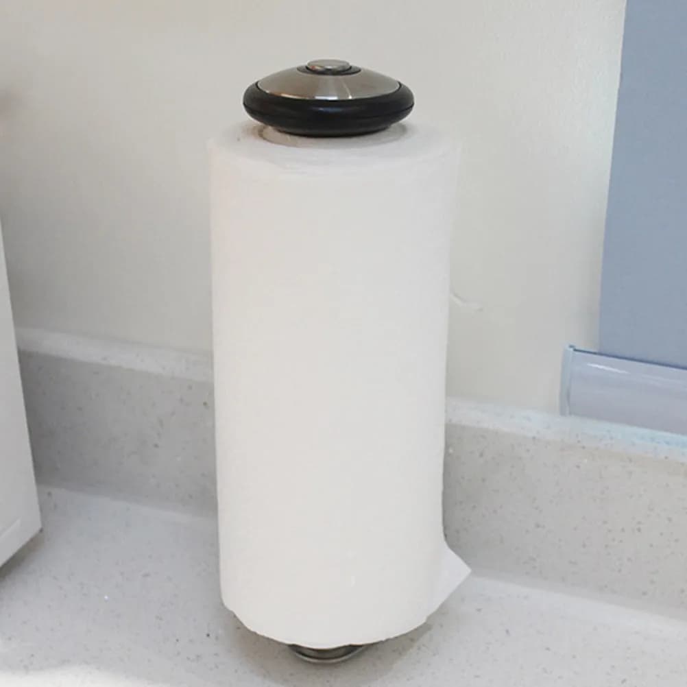 Portarotolo da parete in acciaio inossidabile per carta igienica, senza foratura, per bagno e cucina, scaffale portaoggetti multiuso