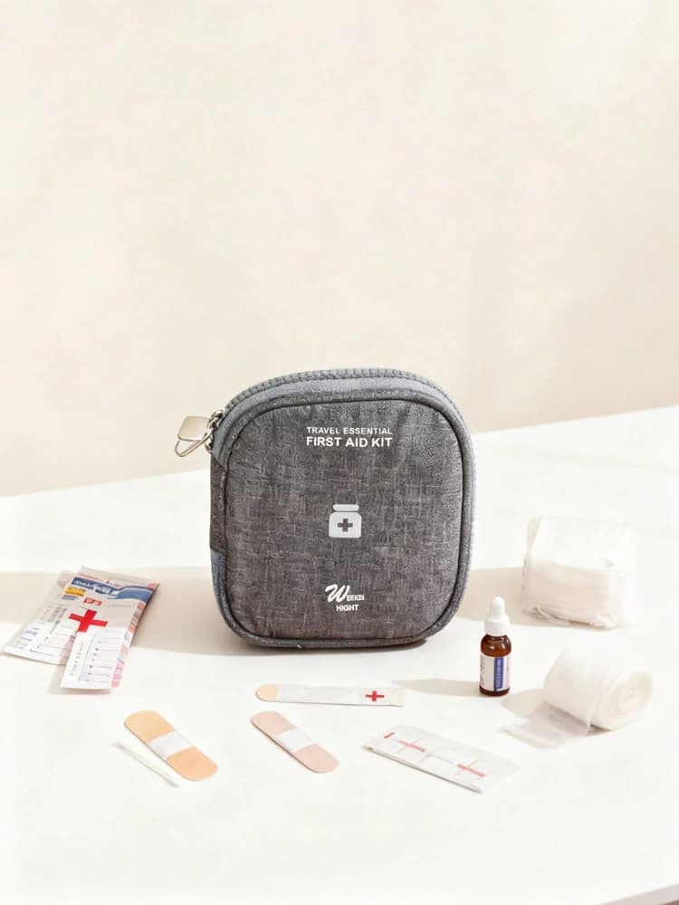 Borsa Portatile per Medicinali, Kit di Pronto Soccorso da Viaggio, Organizzatore per Medicinali, Mini Borsa Utile per Emergenze e Sopravvivenza all'Aperto