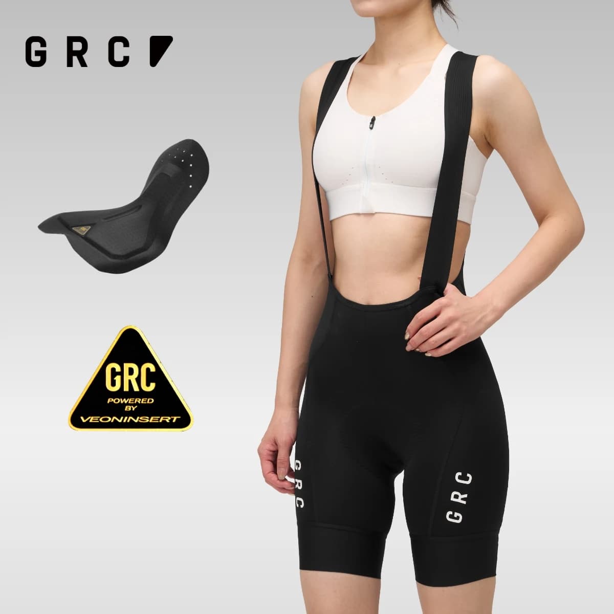 GRC Women's Classic Bib Shorts Cycling Apparel Compression Quick Dry Bibs Cycling Wear for Women