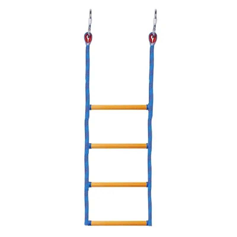 Folding Kayak Boat Rope Ladder 4-Steps Marine Rope Ladder Extension Assist Boat Ladder Swim Ladder For Inflatable Boat-A74P