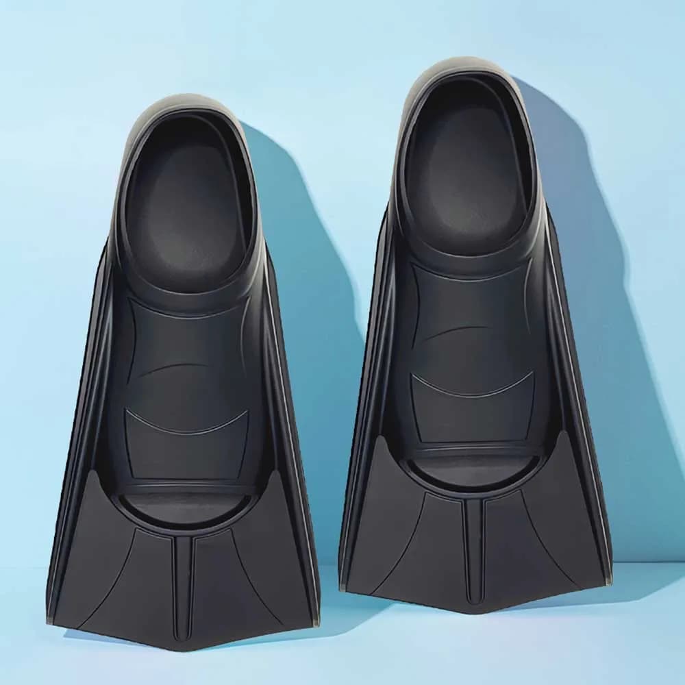 Silicone Swimming Short Flippers Snorkel Fins Frog Shoes Men Women Training Breaststroke Scuba Diving Freesnorkel