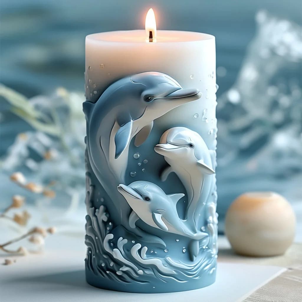 3D scented candle mold with creative design for candles, suitable for home decoration and gift making