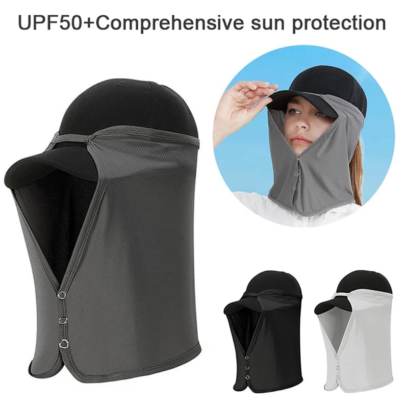 Brand New Quick-Drying Fishing Cap Face Neck Sunshade Cap UV Protection Visor Headwear For Outdoor Sports Golf Hiking Sun Hat