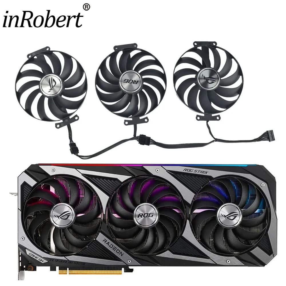 Sostituzione ventola scheda grafica CF1010U12S da 95 mm per ASUS ROG STRIX RTX 3070 3080 Ti 3090 GAMING GPU Cooler RX 6700 XT/6800