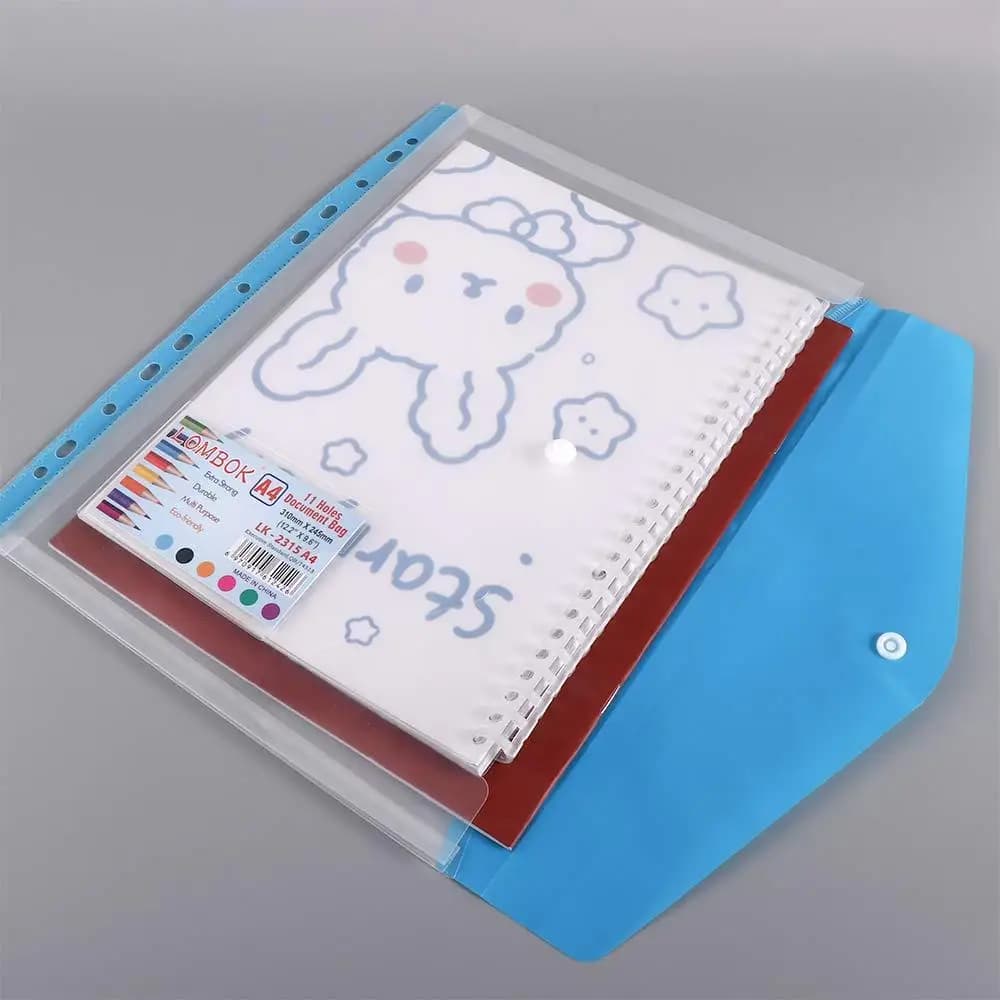 Borsa con chiusura a scatto Borsa portaoggetti Borsa per documenti trasparente Organizzatore di documenti Borsa per documenti Porta carta di prova Cartelle di file A4