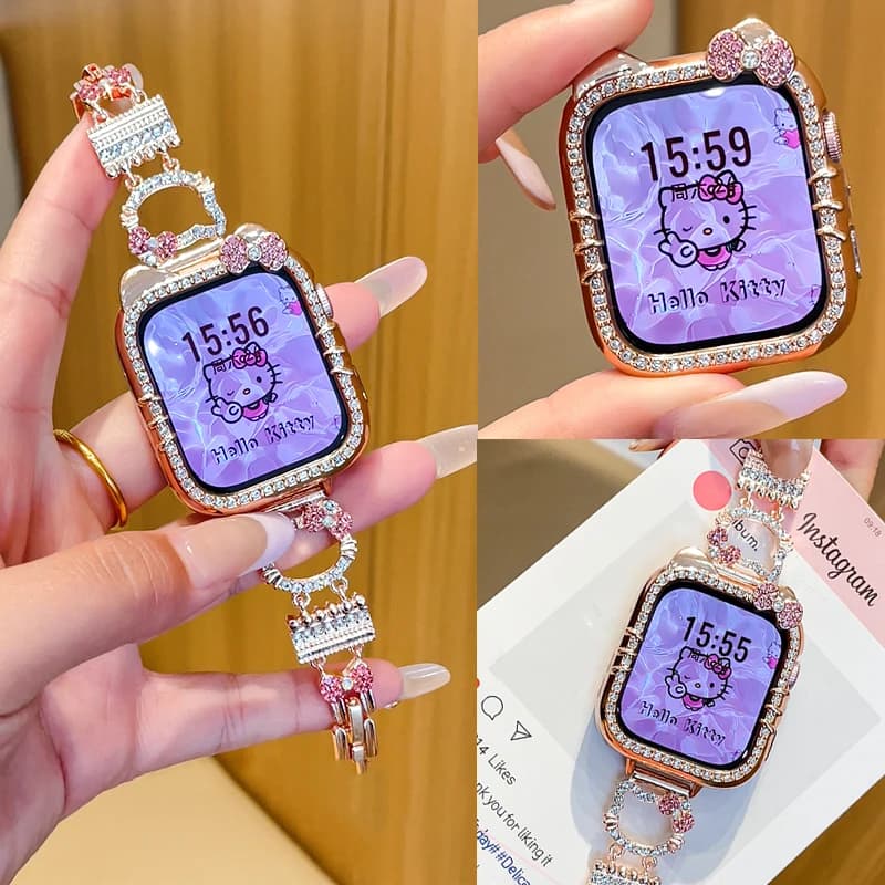 Kitty CAT cute case for Huawei Watch Fit 4 Diamond Bling Antique protection Smartwatch accessories for Huawei Watch Fit 4 Pro