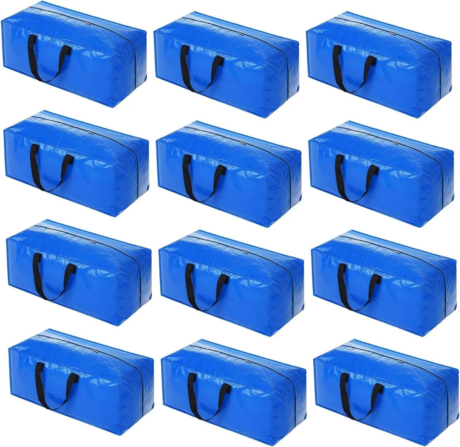 Borse per Traslochi Resistenti con Cerniere, Zaino Extra Large per Essenziali da Dormitorio Universitario e Contenitori per Vestiti (12 pezzi)