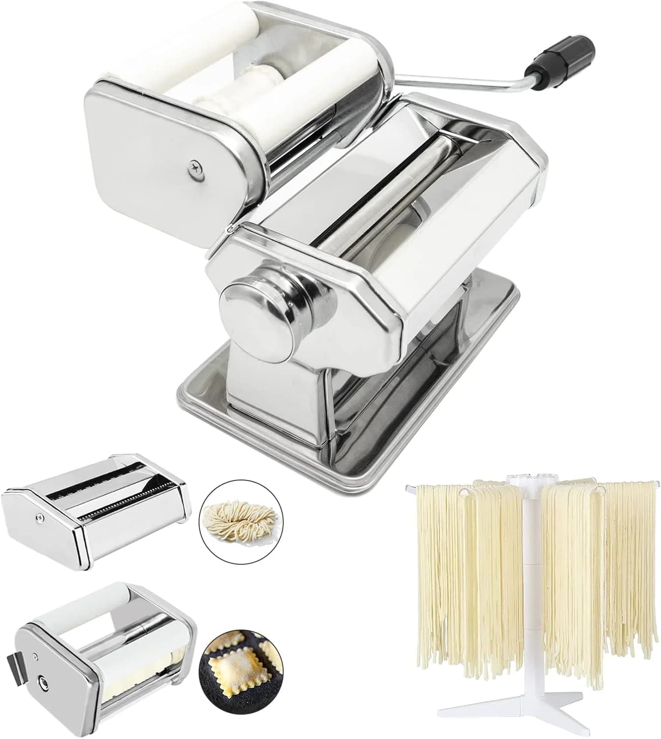 Set per pasta con attacco per ravioli e stendibiancheria