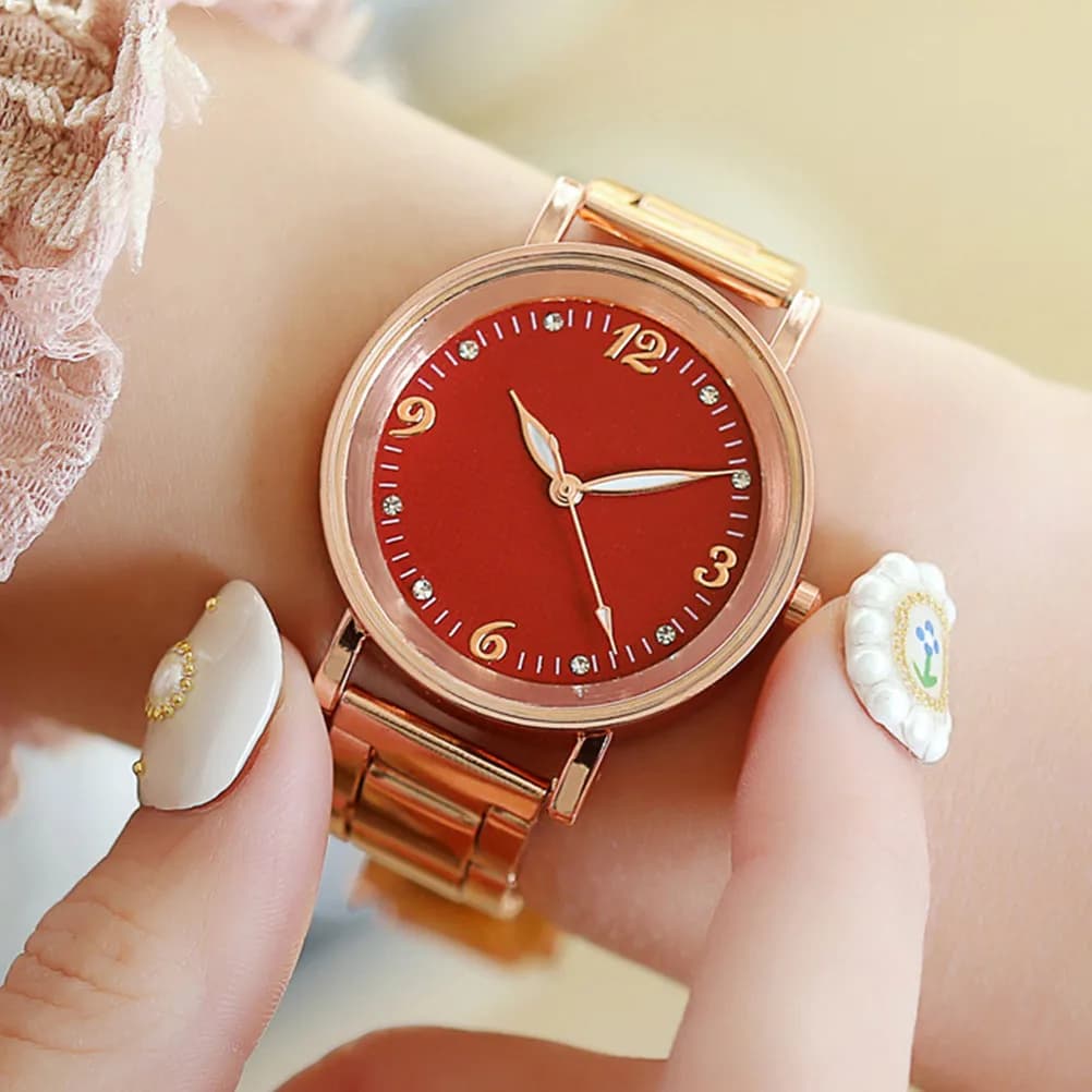 Women's Quartz Watch With Luminous Dial, Stainless Steel Strap, Fashionable Casual Wrist Watch, Perfect Gift For Girlfriend