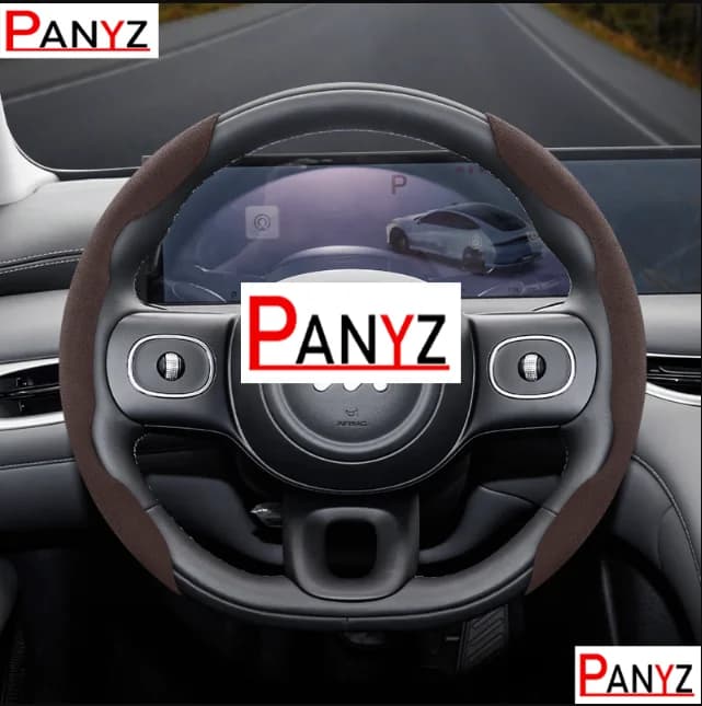 For Im Suede Steering Wheel Cover Anti-Slip Protective Cover Suitable for Ls6 L6 Ls7 L7 Im5 Im6 Green Black Red Brown Mocha