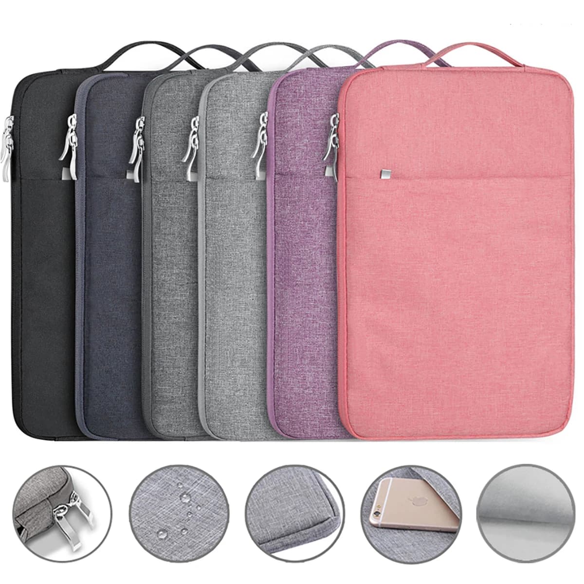 Custodia per laptop portatile Custodia morbida 11 12 13 14 15 15.6 16 pollici per MacBook Huawei Xiaomi HP Dell Lenovo Borsa per laptop
