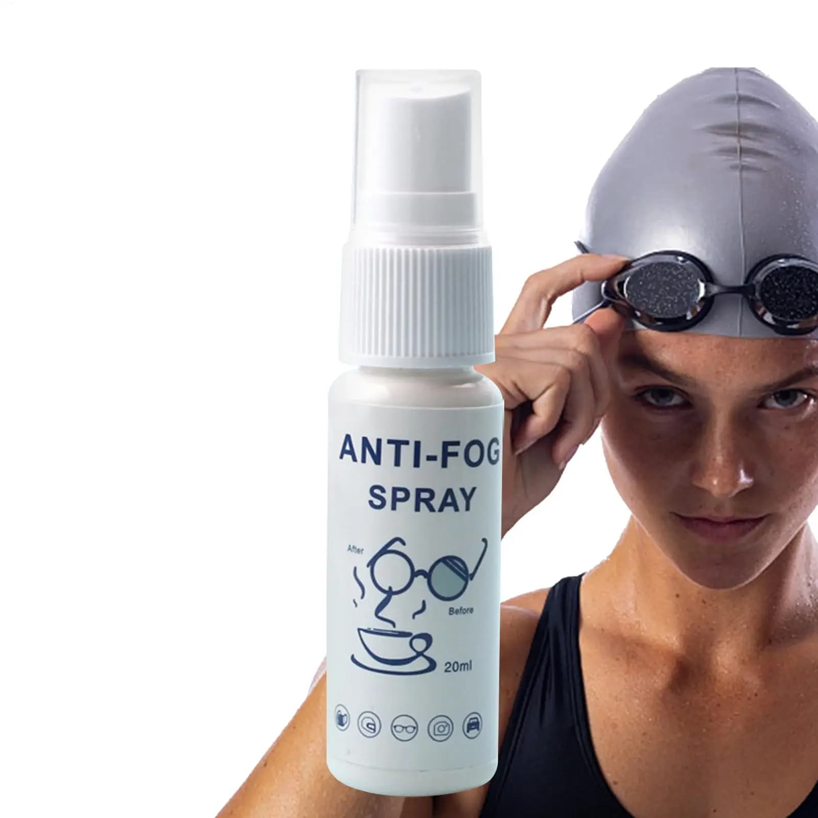20ml Anti Fog Spray For Swim Goggles Coating Defogger Scratch Remover Clear Eyeglasses Cleaner For Windshields Defogger
